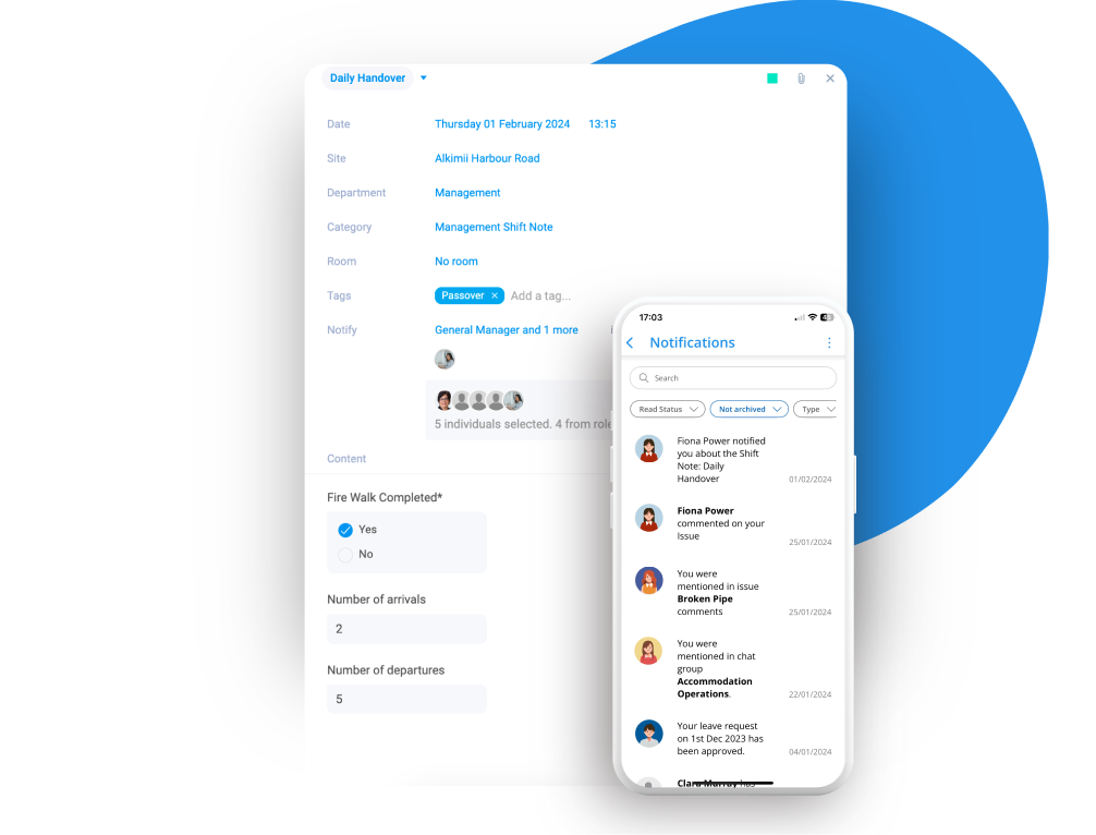 Shift Notes | Shift Planning Tool | Alkimii