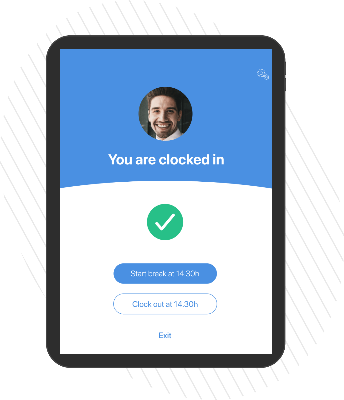 Clock in Selfie