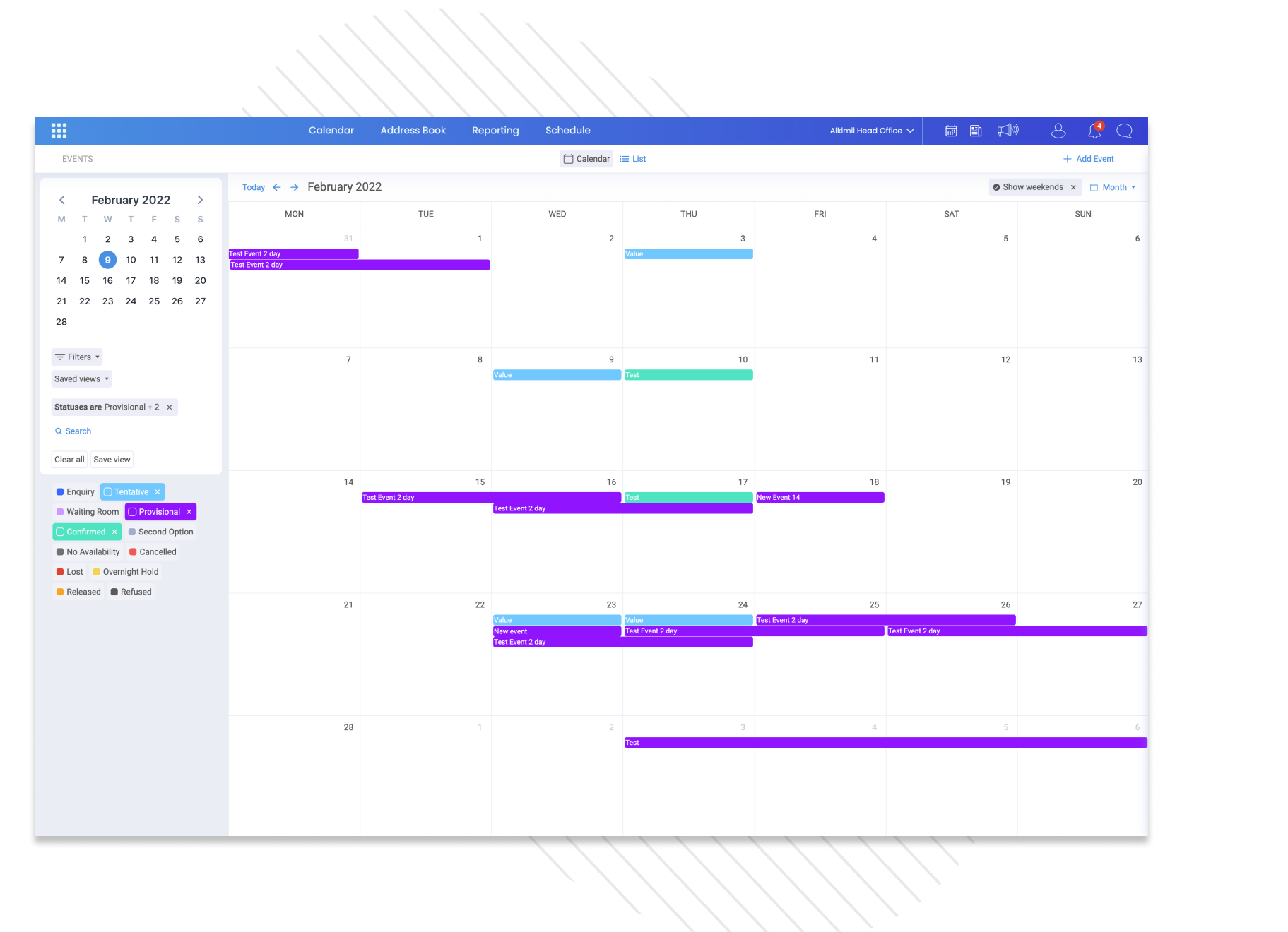 Events Calendar