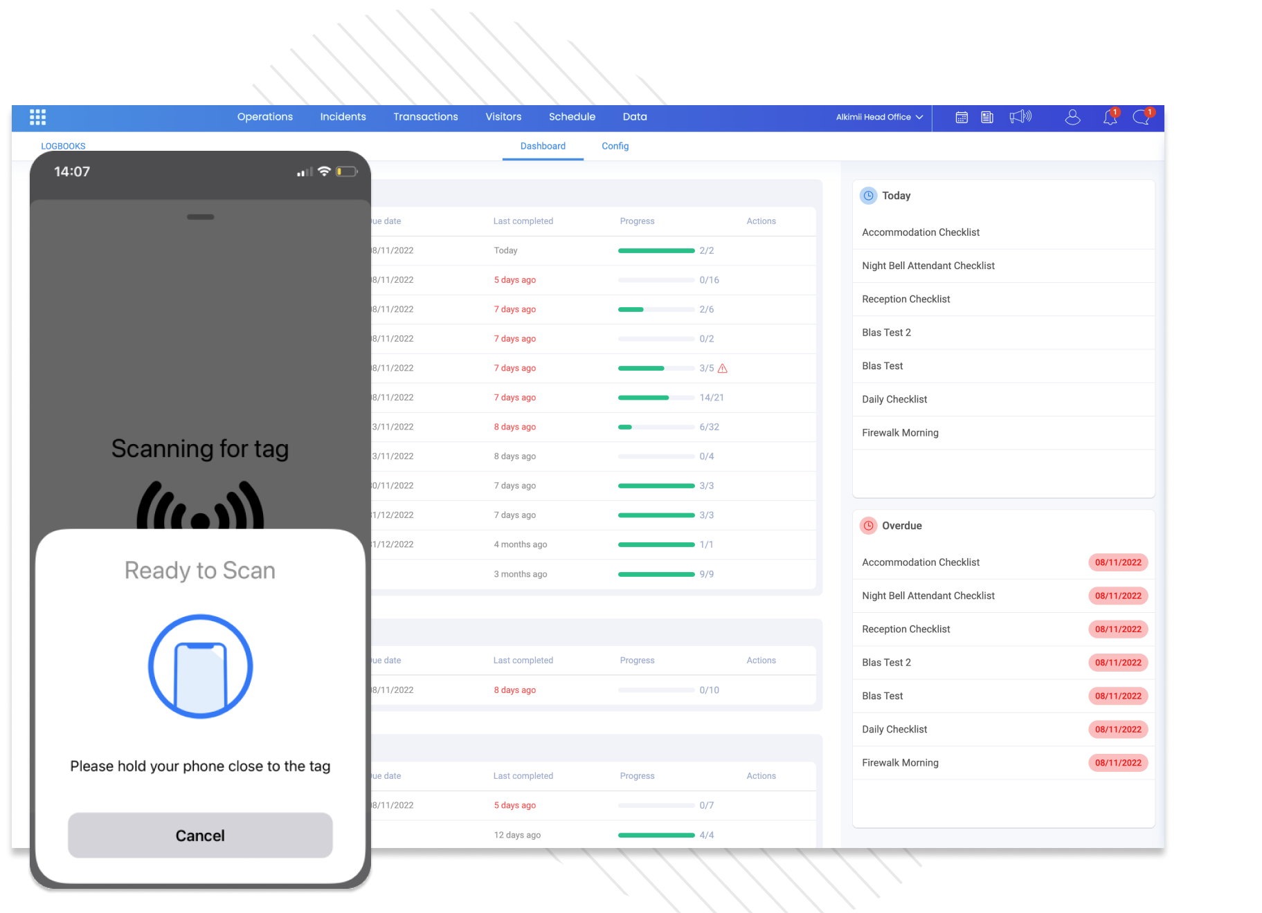 NFC Checklists Dash