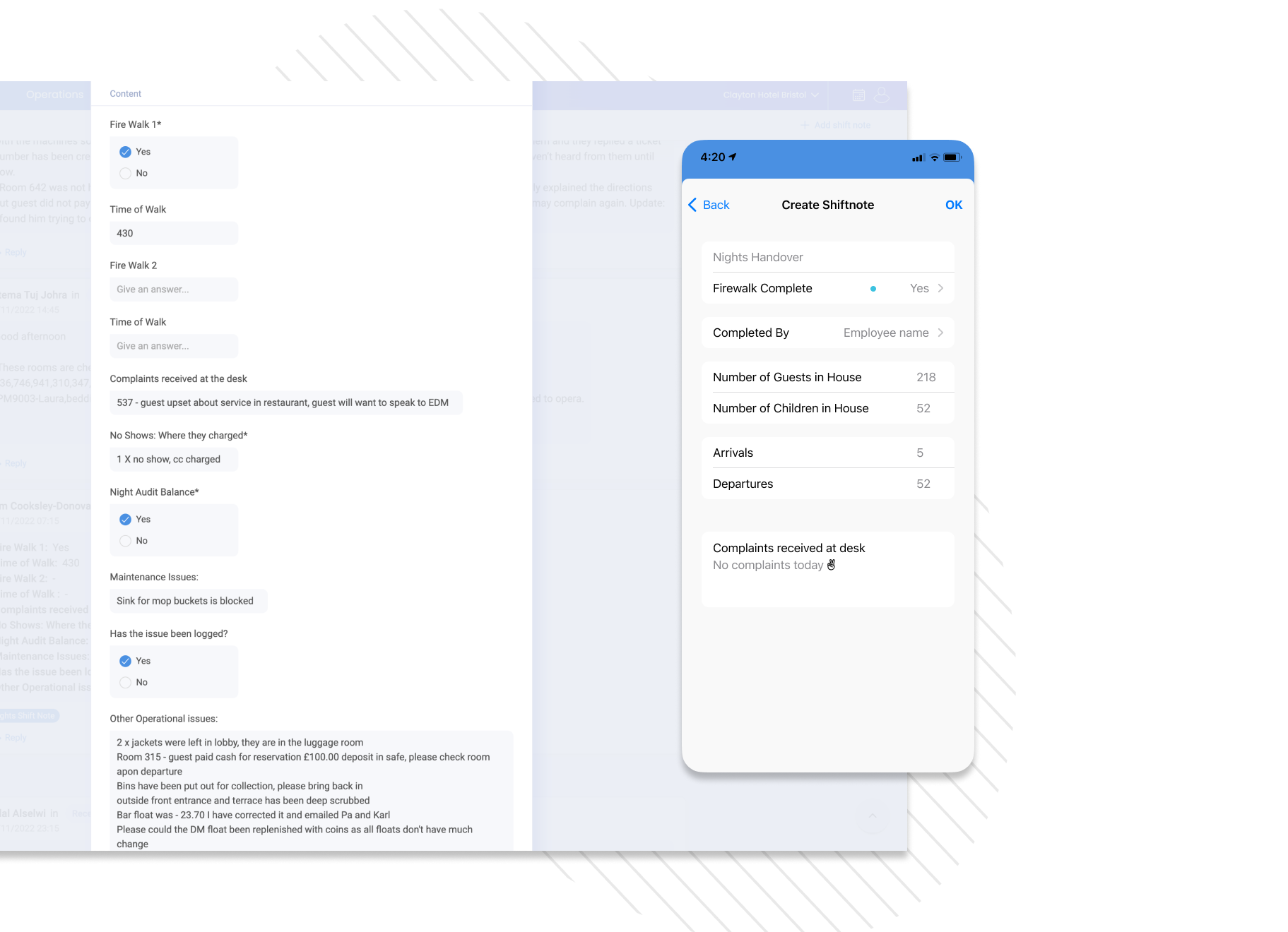Shiftnotes Website